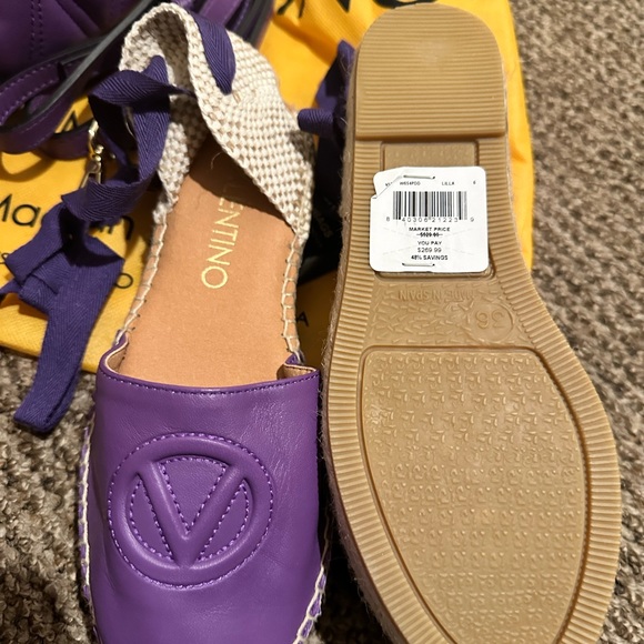Valentino espadrilles purple size 6 NWT - Picture 4 of 7